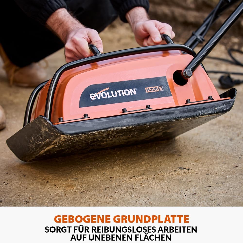 Evolution Power Tools H320-E Hulk Elektro Elektro-Vibrationsstampfer, Rüttler, rüttelplatte - Ideal