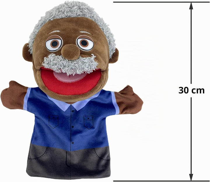 LOMTRATS Familie Handpuppen für Kinder, beinhaltet Opa, Oma, Papa, Mama, Tochter, Sohn mit beweglich