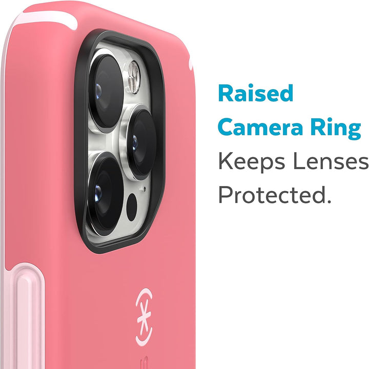 Speck Candyshell Pro Hülle für iPhone 14 Pro Max, Sweet Coral/Light Coral, Fallschutz, Kratzfest, ge