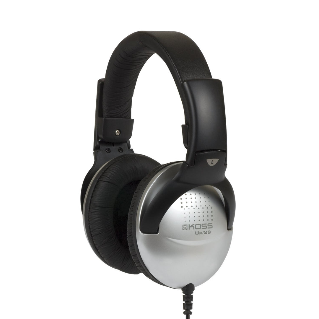 Koss UR29 Over-Ear Faltbarer Kopfhörer mit Drehbaren Ohrmuscheln Kompatibel mit iOS und Android Smar