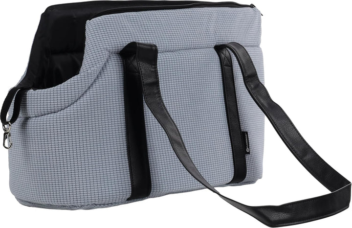 Hundetasche - Tragetasche Aaliyah Blau – 46x23x25cm – Polyester mit Schaumfüllung – Abnehmbares Kiss
