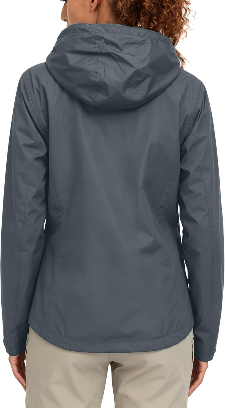 Little Donkey Andy Damen wasserdichte Regenjacke Leichte atmungsaktivem Regenjacke für Outdoor-Windb