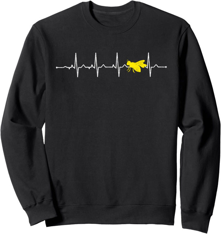Herzschlag Biene Imker Honig Bienen Flüsterer Xmas Geschenk Sweatshirt