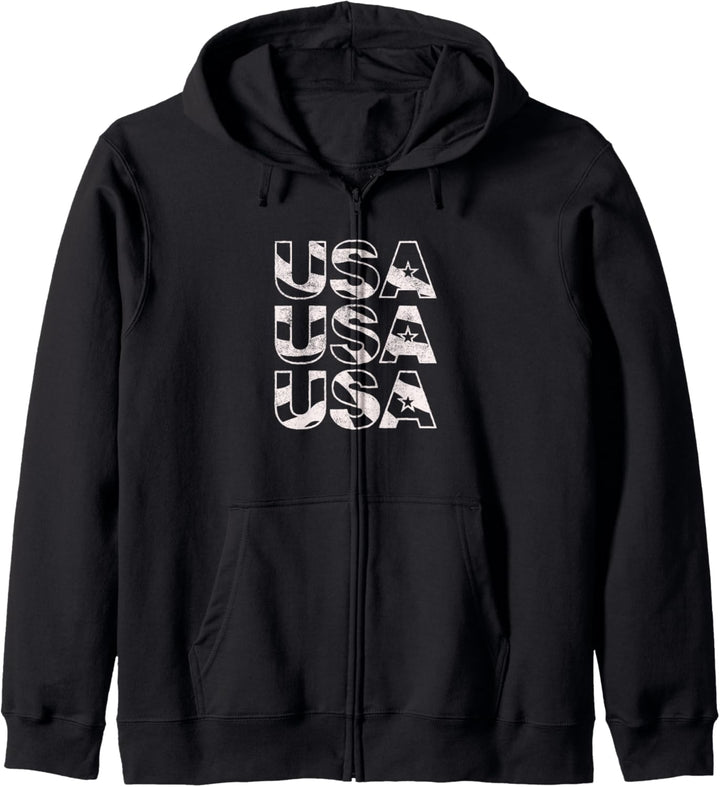 Americana USA Triplet Stars and Stripes Kapuzenjacke