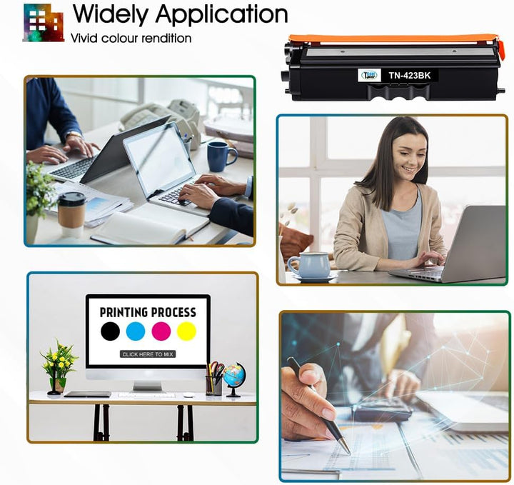 Cool Toner TN423 Kompatibel Tonerkartusche als Ersatz für Brother TN-423 TN-423BK TN-421 MFC-L8690CD