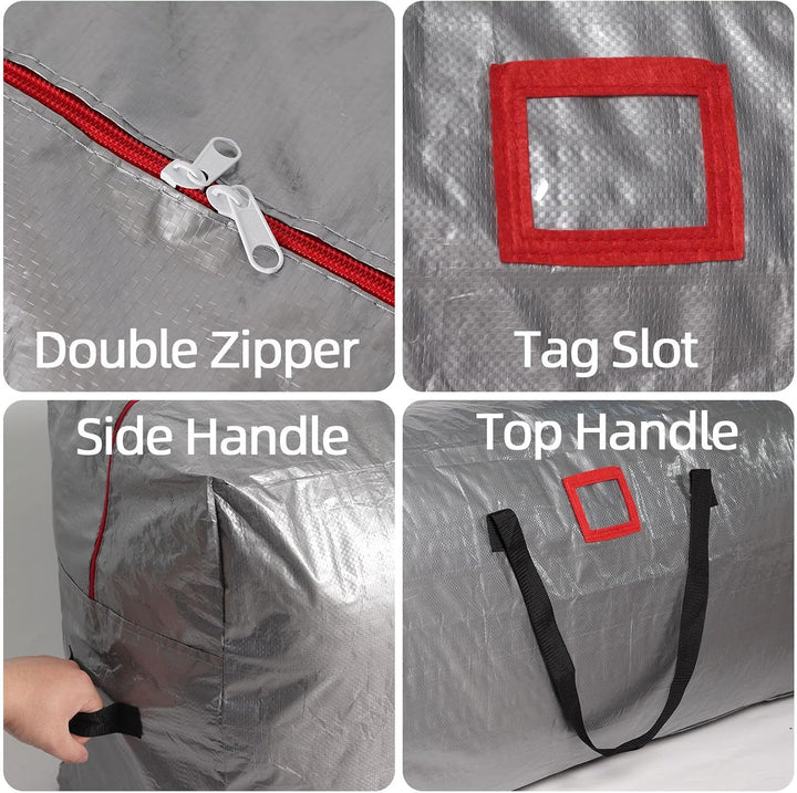 Extra Grosse Umzugstaschen 476.3L, Plastiktasche Aufbewahrungstasche mit Stabilem Reissverschluss St