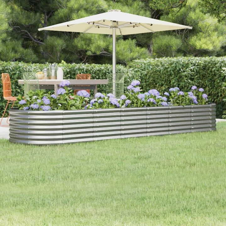 vidaXL Hochbeet, Wetterfestes Hochbeet für Garten Balkon Terrasse, Kräuterhochbeet zum Selber Bauen,