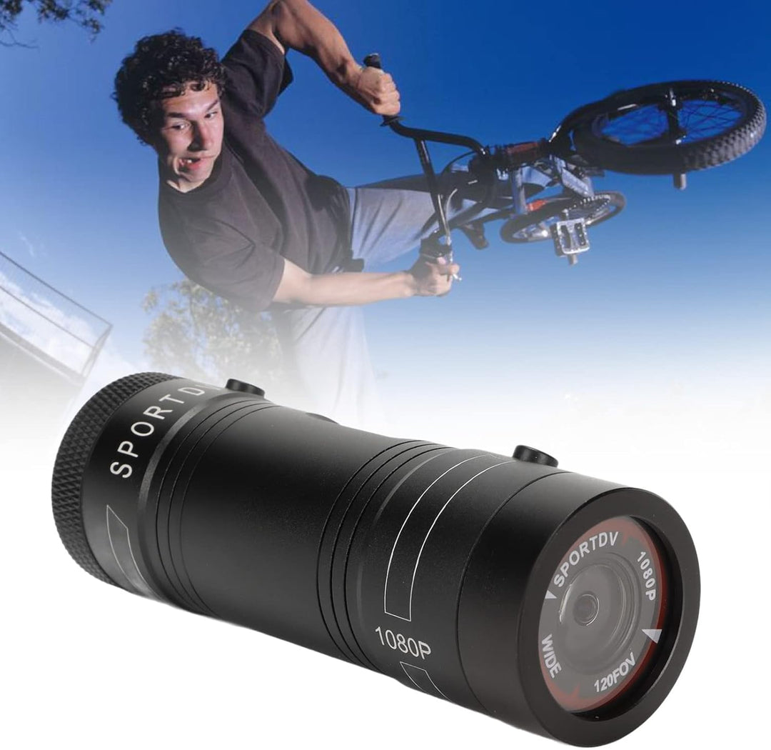 Motorradhelm-Kamera, HD 1080P Sport-Action-Kamera 120 Grad Weitwinkel Wasserdichte Helm-Videokamera,