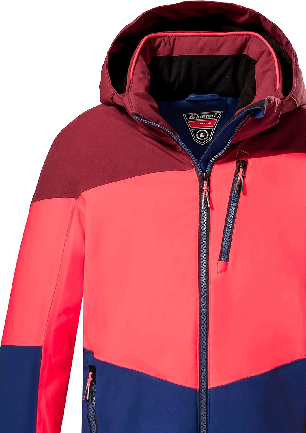 Killtec Jungen Ksw 161 Bys Ski Jckt Skijacke/Funktionsjacke mit Kapuze und Schneefang 140 burgund, 1