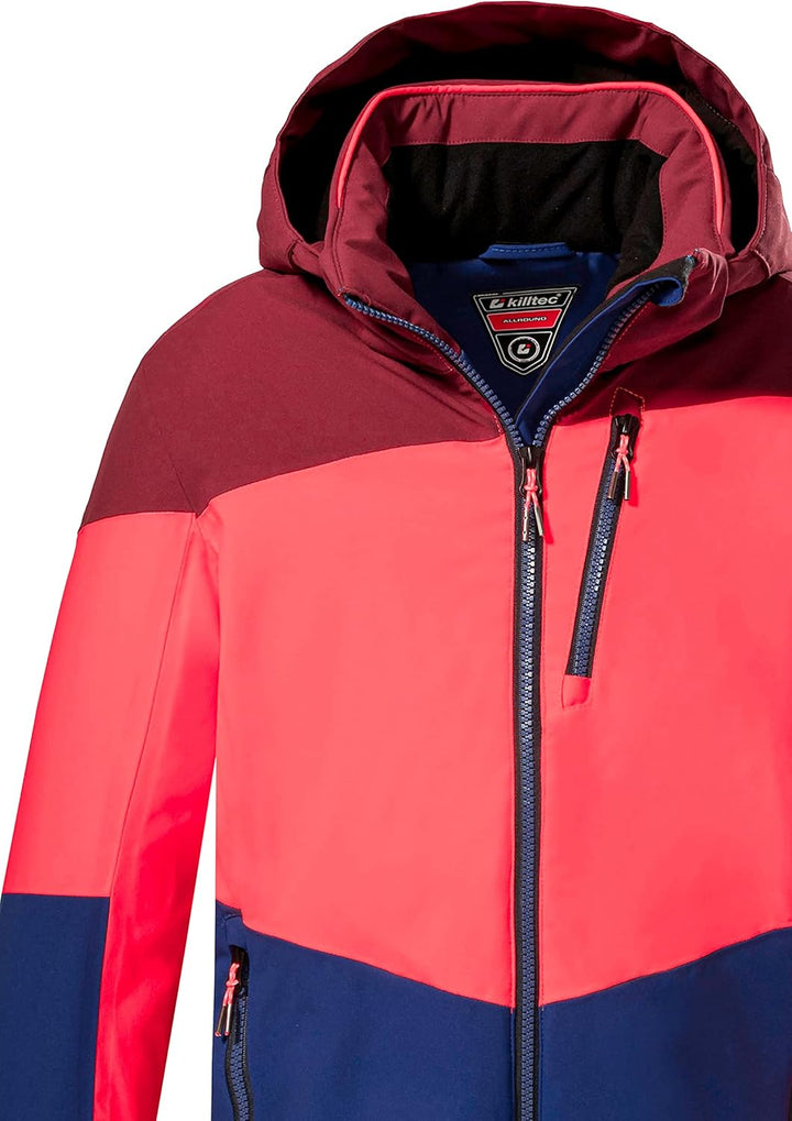 Killtec Jungen Ksw 161 Bys Ski Jckt Skijacke/Funktionsjacke mit Kapuze und Schneefang 140 burgund, 1