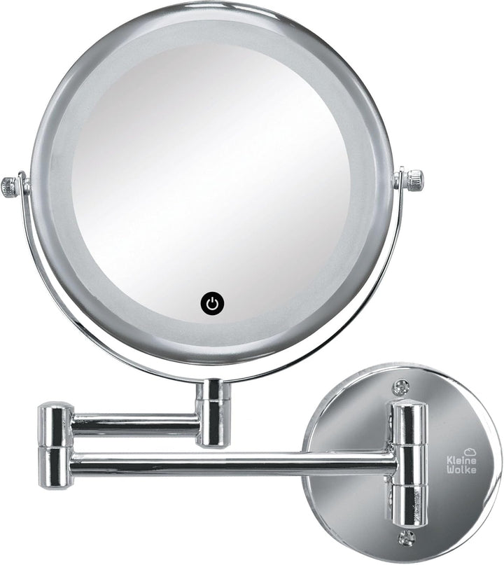 Kleine Wolke Kosmetikspiegel Lumi Mirror Silber Spiegel, Metall chromiert/Glas, Masse: ca. 29 x 36 x