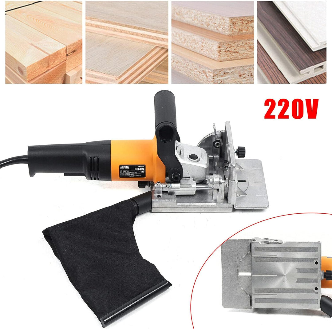 RibasuBB Flachdübelfräse Lamellenfräse Nutfräse Dübelfräse 760W Elektrischer Flachdübelfräse, 220V L