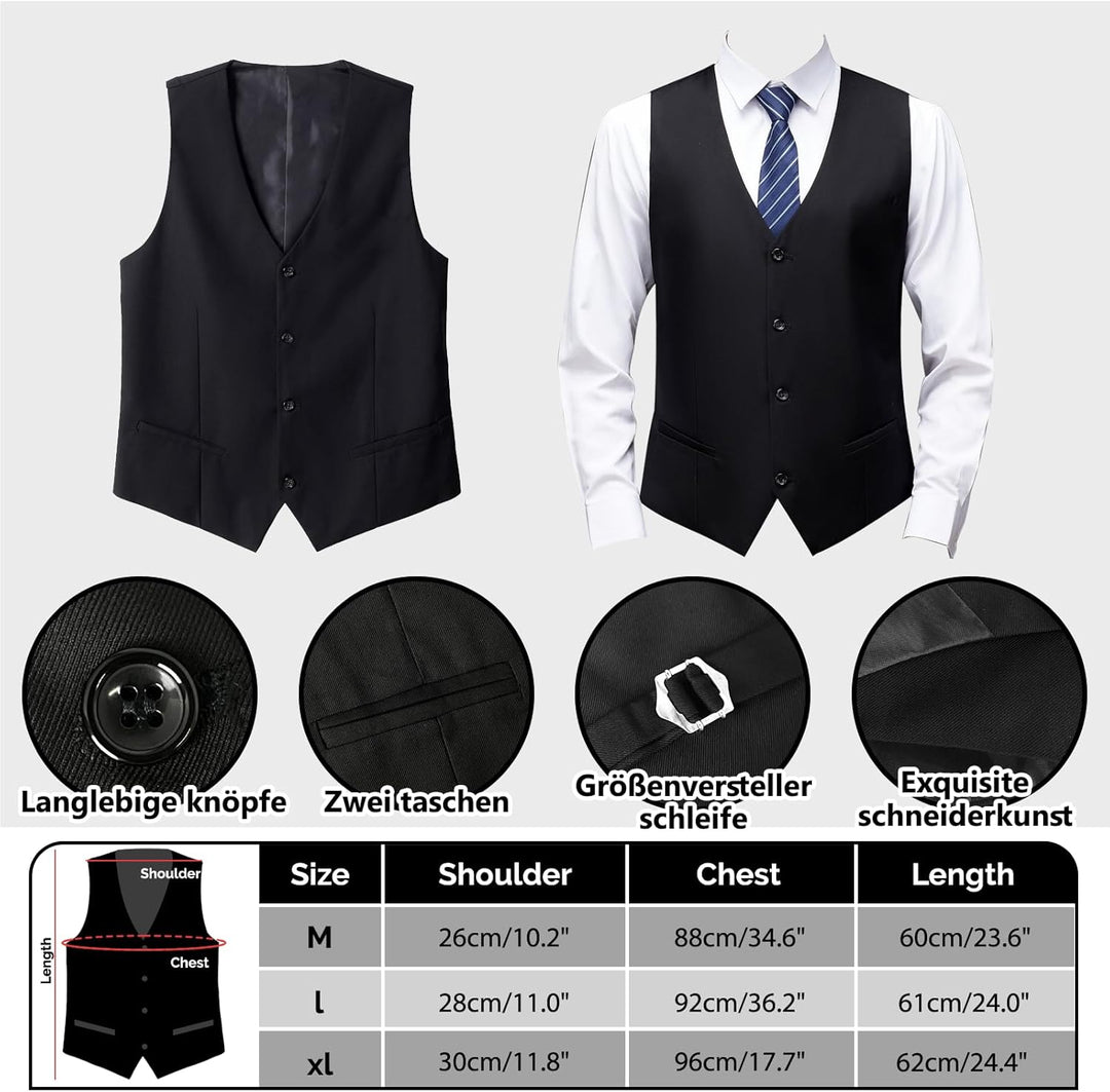 Grantop 1920er Herren Outfit Gatsby Gangster Kostüm Kleidung, 1920er Herren Zubehör Gatsby Gangster