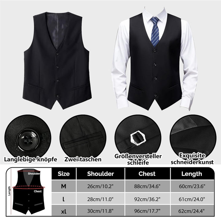 Grantop 1920er Herren Outfit Gatsby Gangster Kostüm Kleidung, 1920er Herren Zubehör Gatsby Gangster