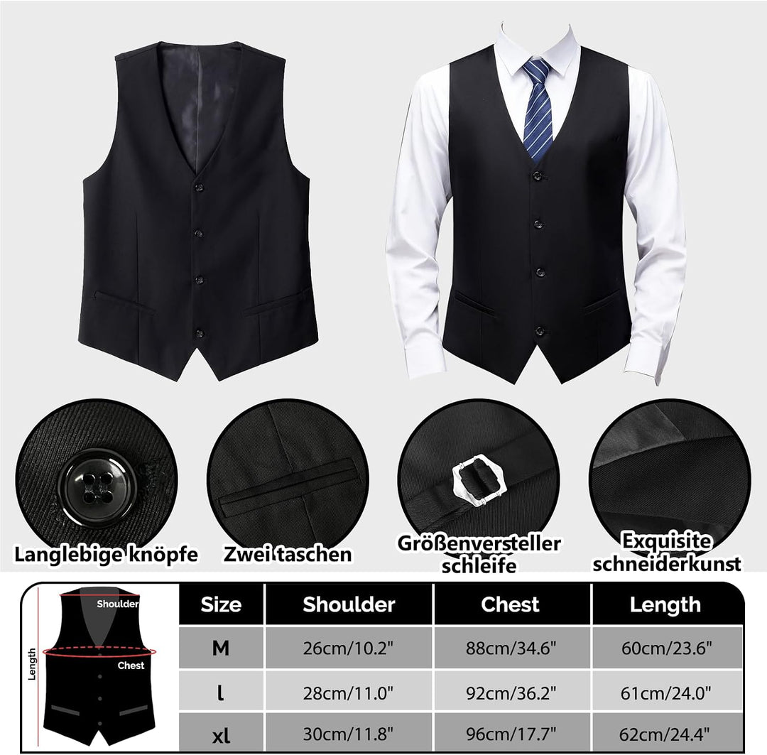 Grantop 1920er Herren Outfit Gatsby Gangster Kostüm Kleidung, 1920er Herren Zubehör Gatsby Gangster
