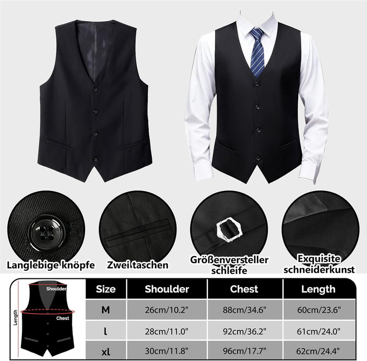 Grantop 1920er Herren Outfit Gatsby Gangster Kostüm Kleidung, 1920er Herren Zubehör Gatsby Gangster