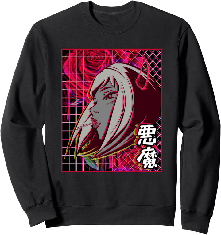 Vaporwave Japanische Retrowave Ästhetische Anime Sweatshirt