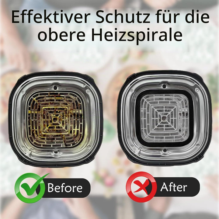 Yieson Magnetischer Edelstahl Spritzschutz, Edelstahl Spritzschutz für Ninja Crispi FN101GY/FN101SG/