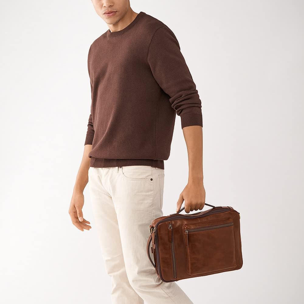 Fossil Tasche für Pendler aus Buckner-Leder für Herren, MBG9598222 – 25,4 cm L x 5,1 cm B x 15,2 cm