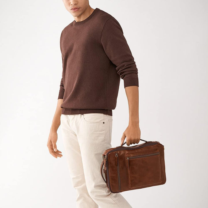 Fossil Tasche für Pendler aus Buckner-Leder für Herren, MBG9598222 – 25,4 cm L x 5,1 cm B x 15,2 cm