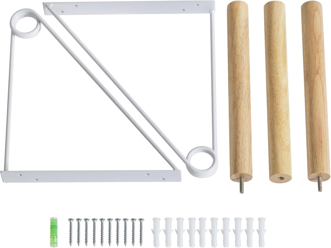 IBUYKE Kleiderstange Wandmontage-Wand Kleiderständer,Flur Möbel im Industrial Stil,Moderne Garderobe