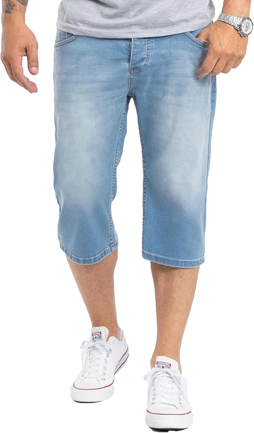 Rock Creek Herren Shorts Jeansshorts RC-2359 29W Blau, 29W Blau
