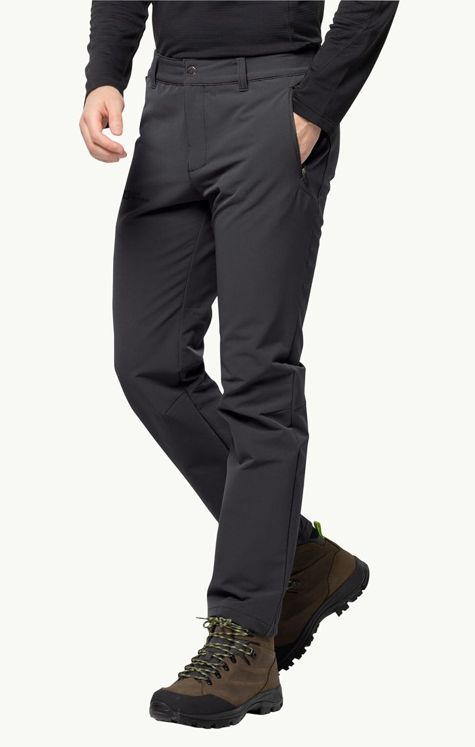 Jack Wolfskin Herren Wanderhose Activate Thermic Pants M 48 Schwarz, 48 Schwarz