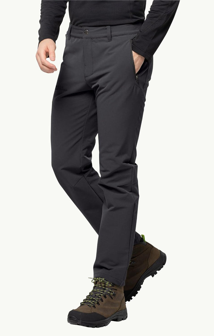 Jack Wolfskin Herren Wanderhose Activate Thermic Pants M 48 Schwarz, 48 Schwarz