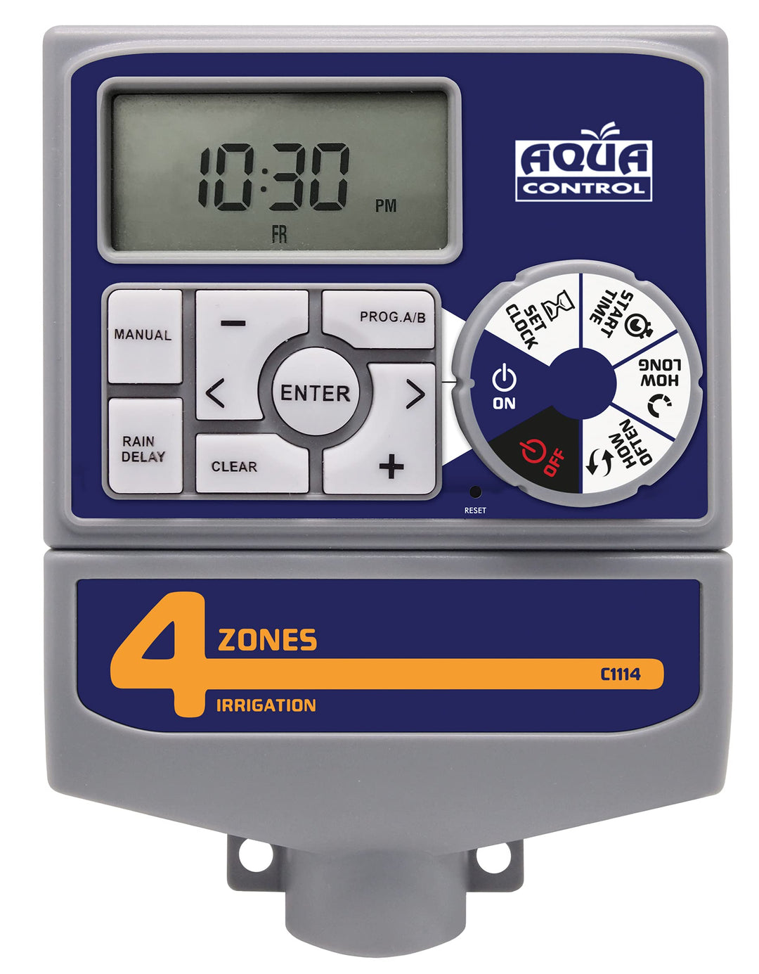 Aqua Control - Automatischer Gartenbewässerungsprogrammierer mit Transformator und LC-Display, Geeig