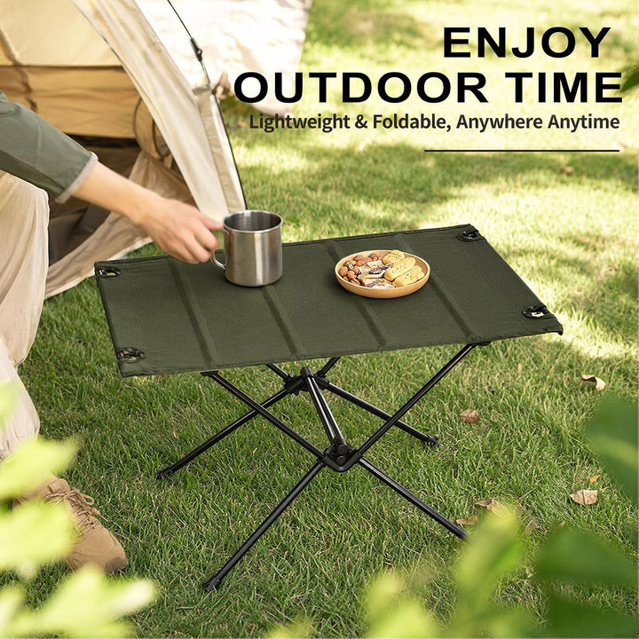 Klappbarer Campingtisch Ultraleicht und stabil, Tragbarer Outdoor Tisch mit praktischer Tragetasche,