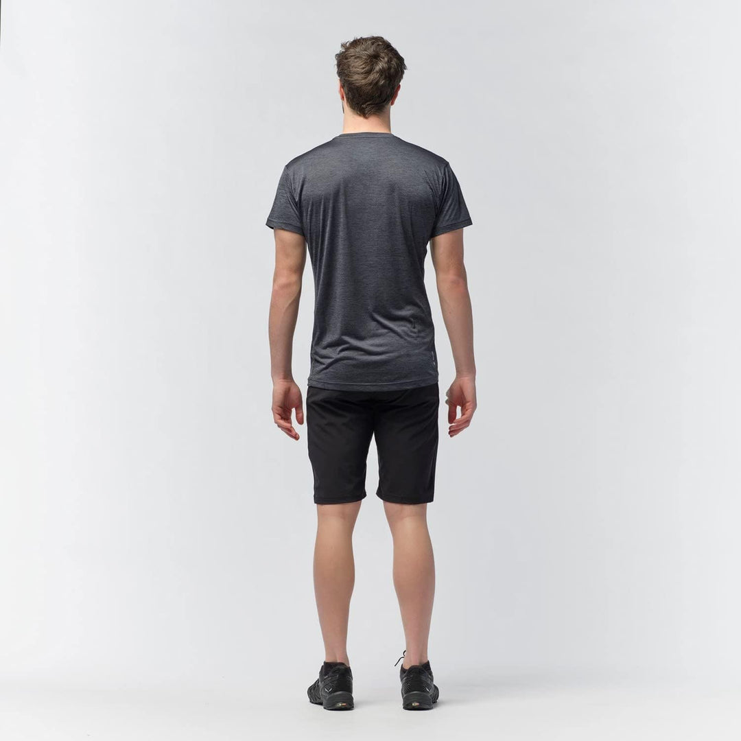 Salewa Herren Puez Melange Dry M S/S Tee Hemden & T-shirts M Black Out Melange, M Black Out Melange