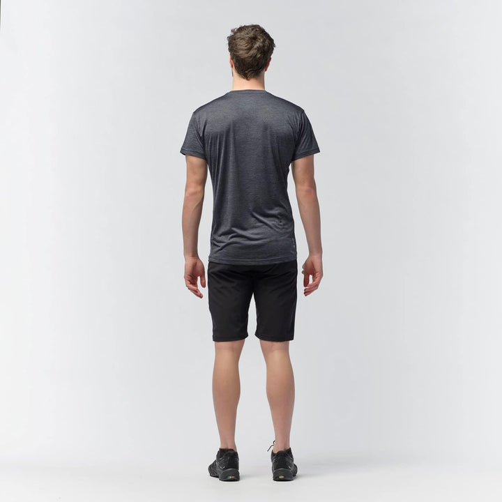 Salewa Herren Puez Melange Dry M S/S Tee Hemden & T-shirts M Black Out Melange, M Black Out Melange