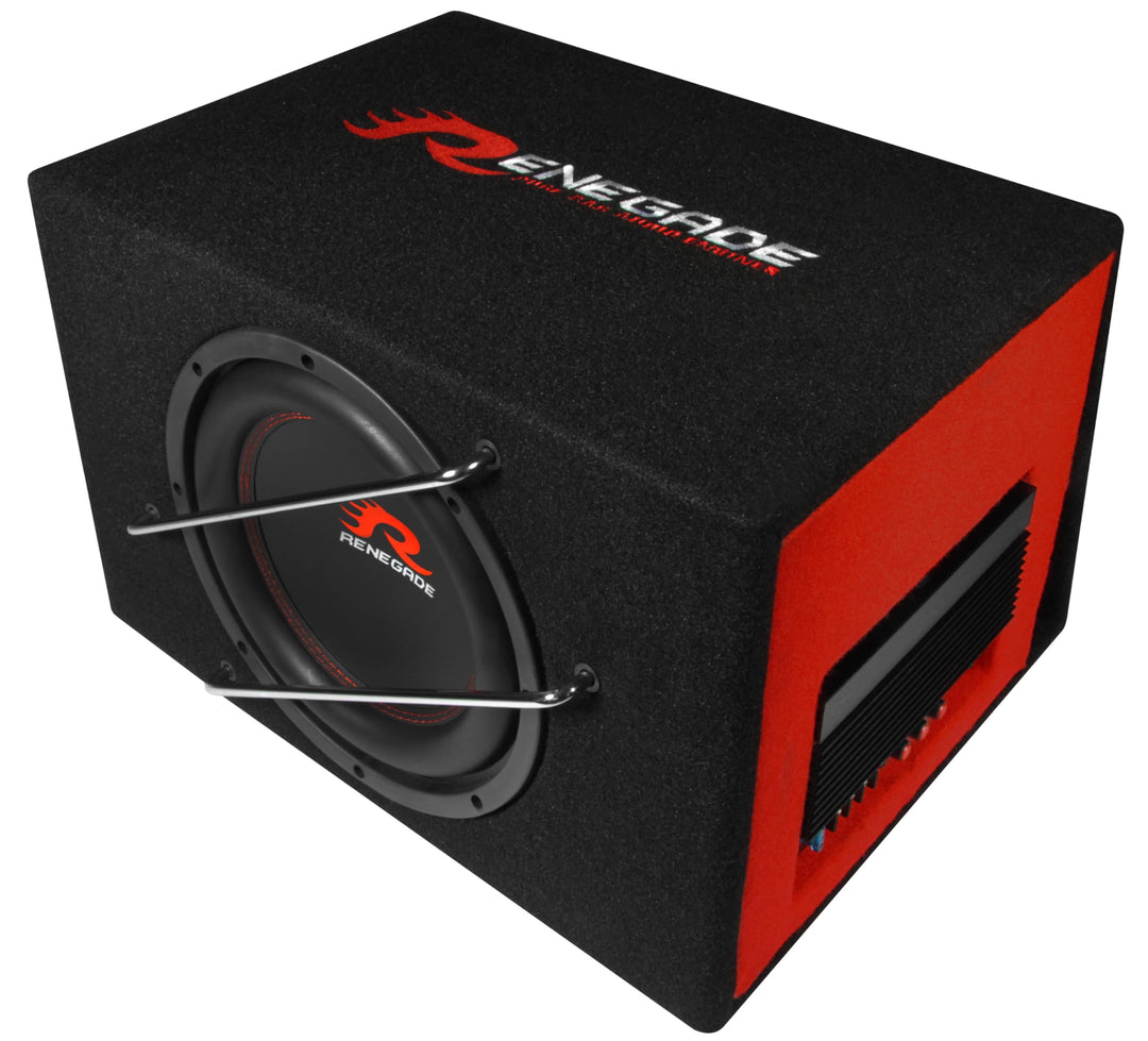 Renegade RXV1000A - 25 cm (10") Aktiv-Gehäuse-Subwoofer - integrierter Verstärker mit 400 W max. | C