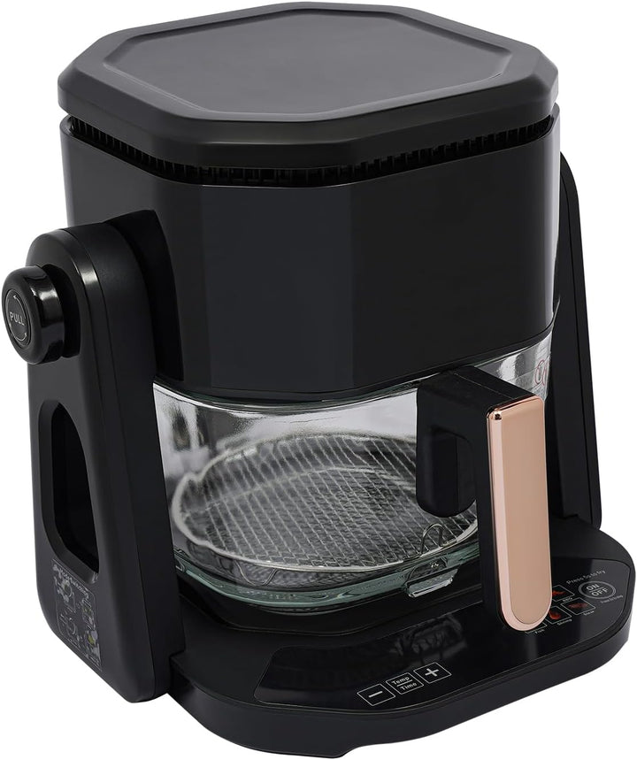 Heissluftfritteuse mit Sichtbarem Glas-Korb 4.5L 1500W Multifunktionale Heissluftfritteuse mit Grill