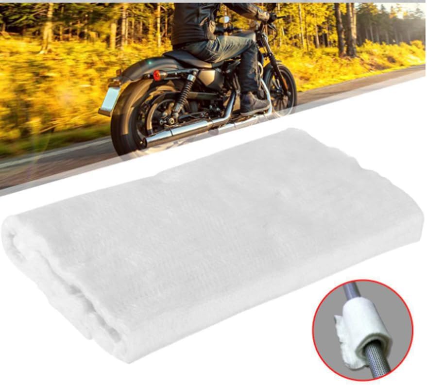 Auspuffwolle Schalldämpfer Dämmwolle aus Keramik Hochtemperatur für Schaltmoped Roller Moped Steinwo