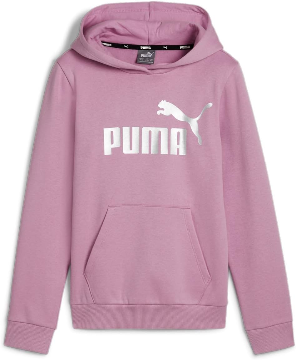 PUMA Mädchen ESS+ Logo Hoodie FL G Schweiss 176 Mauved Out, 176 Mauved Out