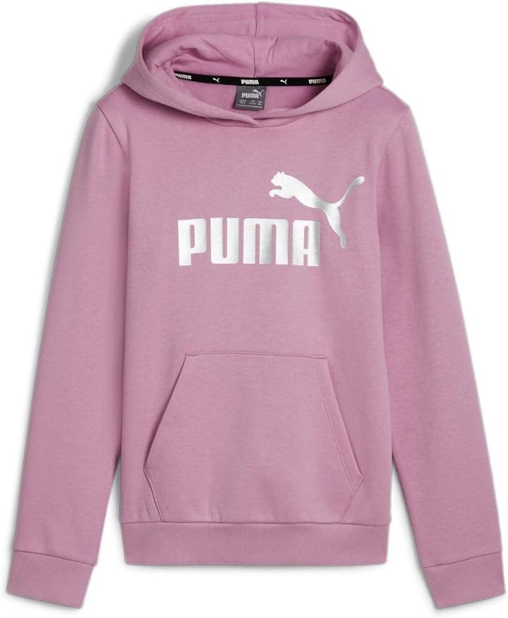 PUMA Mädchen ESS+ Logo Hoodie FL G Schweiss 176 Mauved Out, 176 Mauved Out