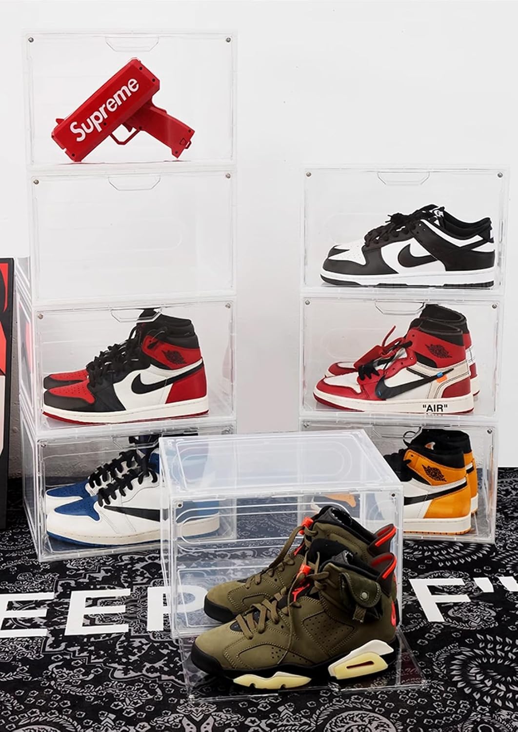 Schuhboxen Organizer-Schuhkartons durchsichtig,Transparent Schuhaufbewahrung für Sneakers und Turnsc