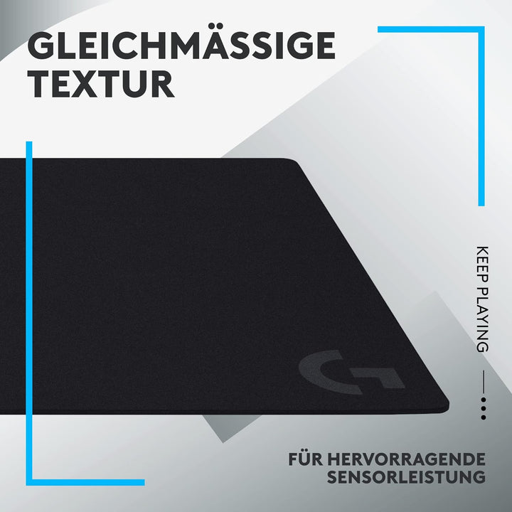 Logitech G G840 Extra Grosses Gaming-Mauspad, optimiert für Gaming-Sensoren, mässige Oberflächenreib