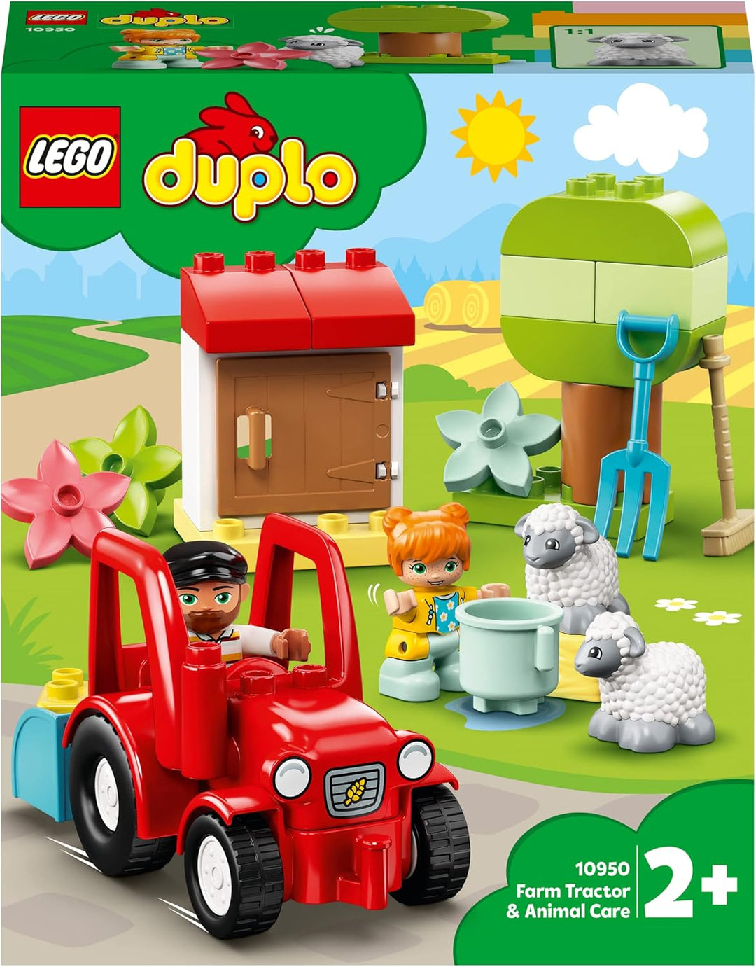 LEGO 10950 DUPLO Town Traktor und Tierpflege Spielzeug, Spielzeug