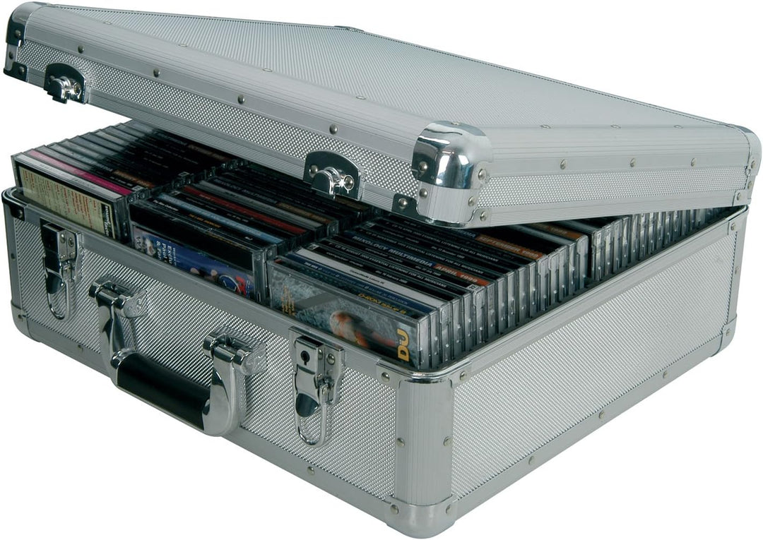 CD-Aufbewahrung, Aluminium, Aluminium, 96 CD, 96 CD