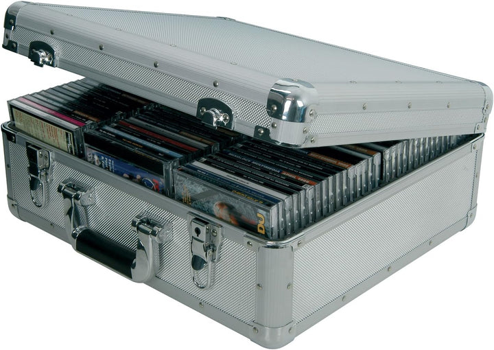CD-Aufbewahrung, Aluminium, Aluminium, 96 CD, 96 CD