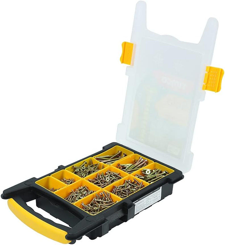 TIMCO Solo Woodscrews Holzschrauben, Senkkopf, 1200 Stück, goldfarben