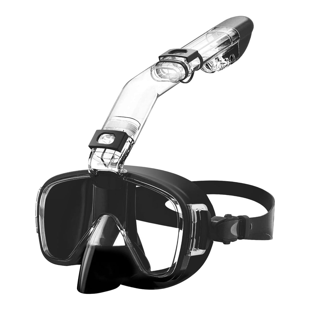 Trockene Schnorchel Set Schnorcheln Scuba Tauchen Brille gehärtetes Glas Schwimmen Tauchen Scuba Gog