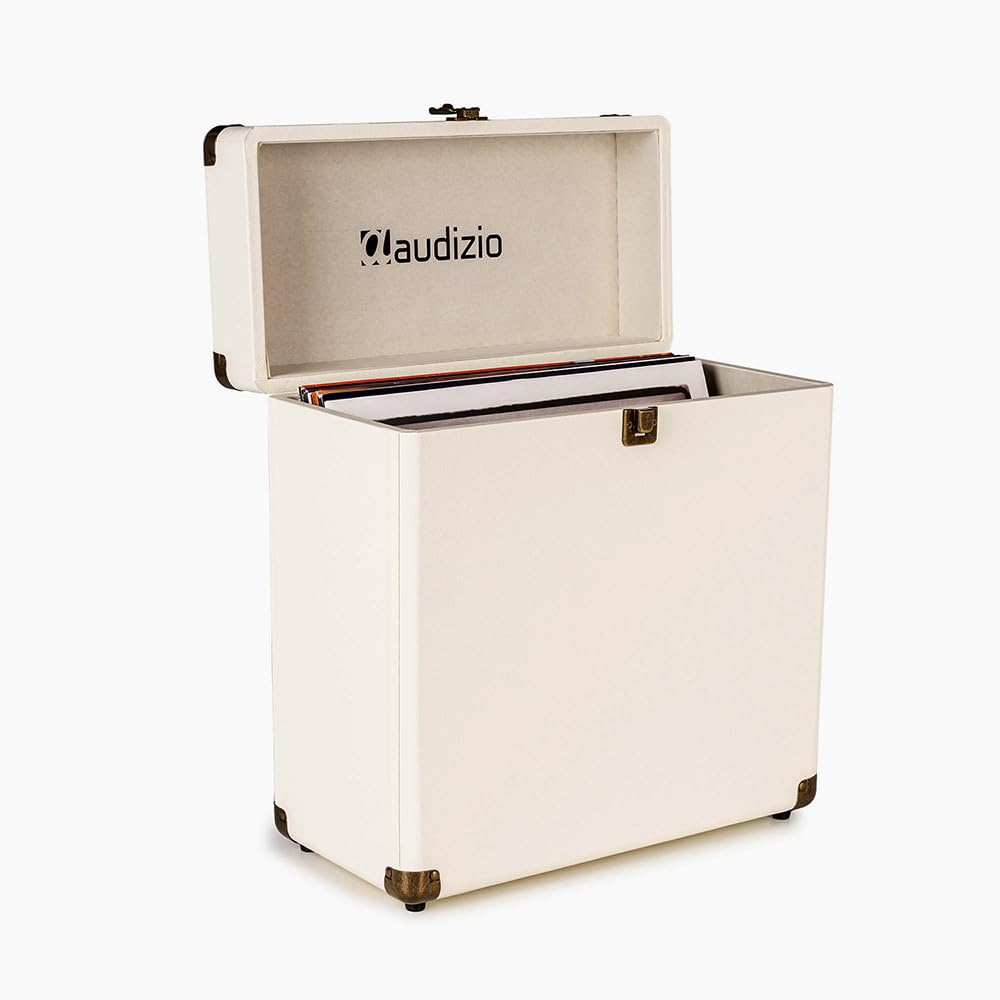 Audizio RC32 - Robuster Koffer für Schallplatten Aufbewahrung - Design Vinyl Holder - Plattenkoffer