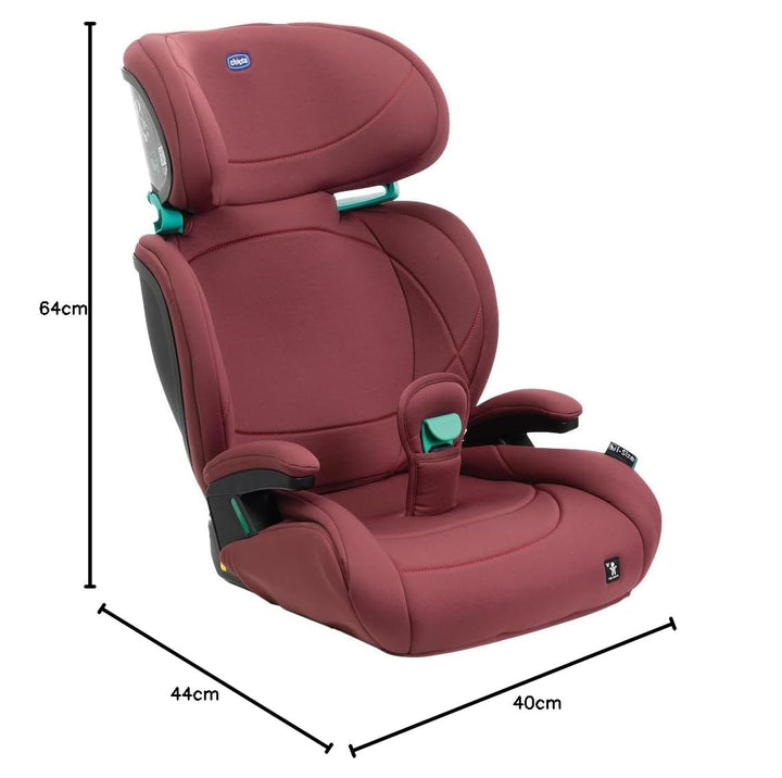 Chicco Quizy Lite i-Size, Kinderautositz 3-12 Jahre (100-150 cm), Gewicht 15-36 kg, einfach zu monti