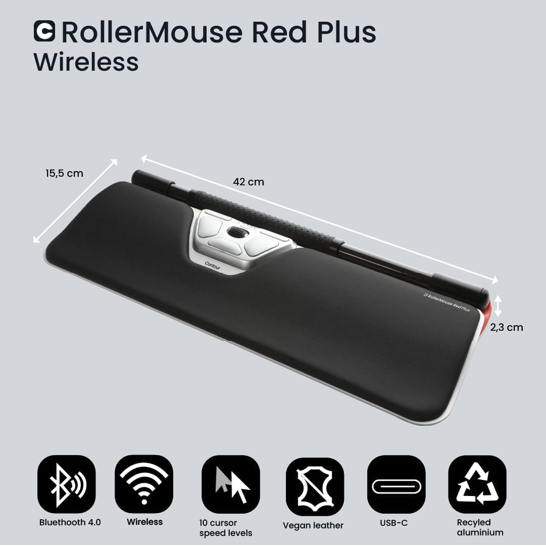 RollerMouse Red Plus + Balance Keyboard Pan-Nordisches Layout, Wireless