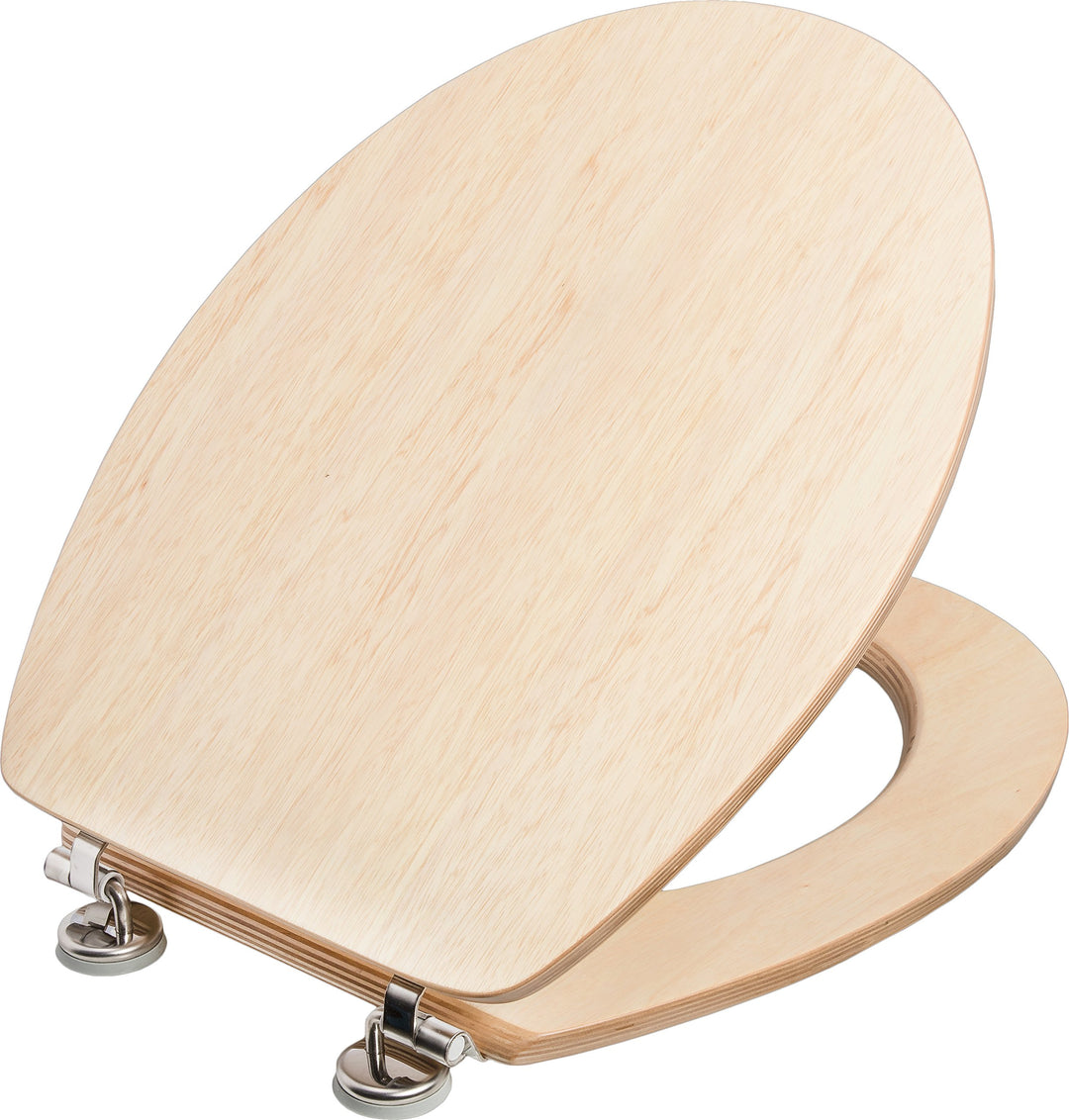 Cornat WC-Sitz "Ligna" - Hochwertiges Echtholz - Kiefer - Komfortables Sitzgefühl - Edle Holz-Optik