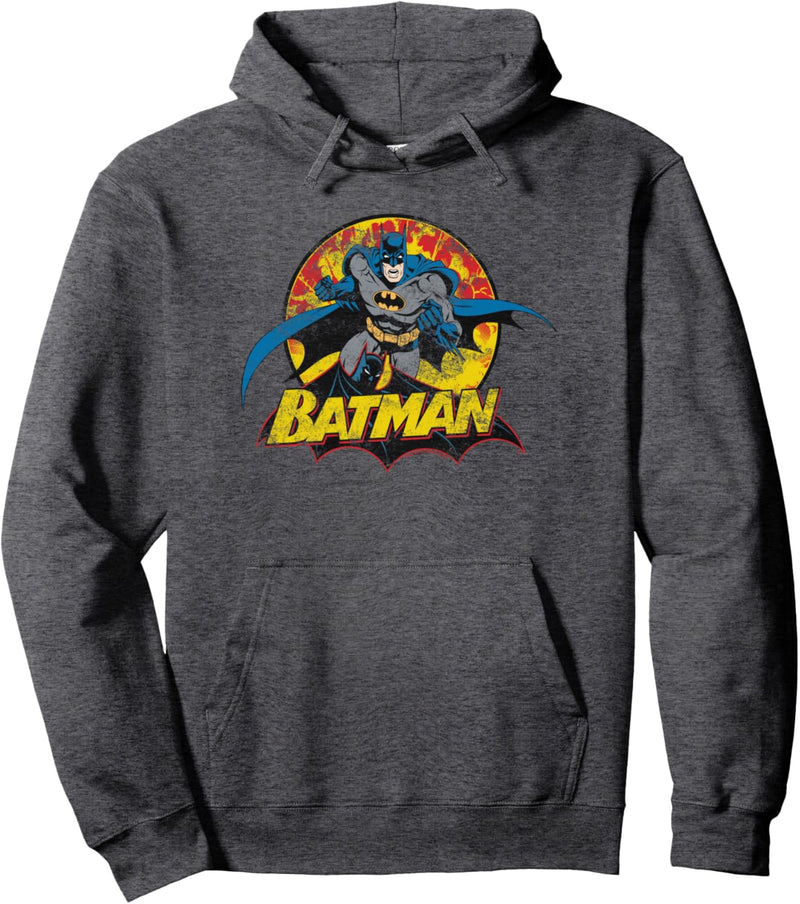 Batman Rough Distress Pullover Hoodie