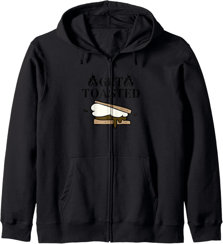 Get Toast Smores lustige niedliche Lagerfeuer Camping Kapuzenjacke